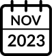 November 2023 calendar icon